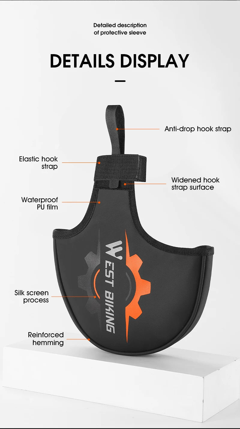 WEST BIKING Bicycle Crankset Protective Cover Waterproof Wear-resistant Chainring Protector Cover MTB Road Bicycle Accessories