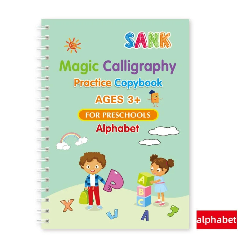 Magical Tracing Workbook Educational Montessori Books for Children Pen Control Training Reusable Calligraphy Copybook for Kids