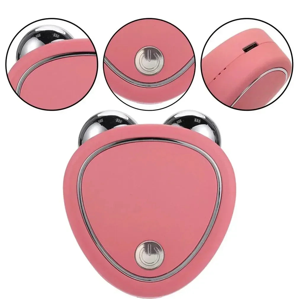 Mini Facial Massage Beauty Instrument Portable USB Charging Multifunctional Skin Care Thin Face Anti Wrinkle Face Firming Lift