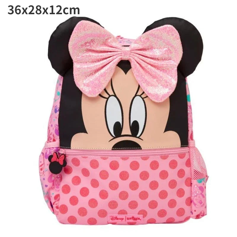 Cartoon Australia Smiggle Disney Minnie Girls Student School Bag Stationery Pen Case Lunch Bag Double Shoulder Backpack Gift