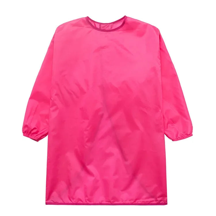 Children Long Sleeve Waterproof Apron for Kid School Art Craft Painting Kitchen Cook Baby Boy Girl Feeding Eat Smock DIY Drawing