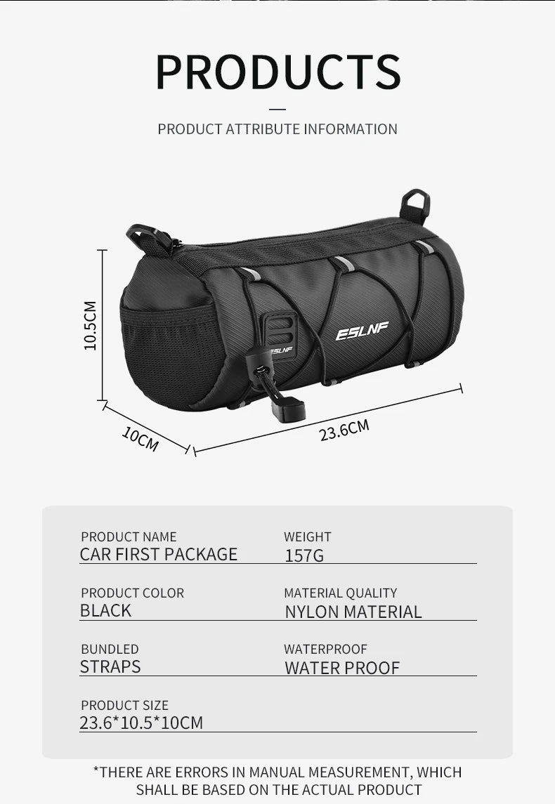 OFFBONDAGE Bike Front Bag Large Capacity Storage Outside Waterproof Multi-function Riding Bag Mountain Bike Bag Bike Accessory