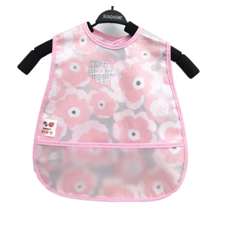 Waterproof Sleeveless Bibs Children Apron Adjustable Feeding Smock Bibs Kids Eating Dinner Breastplate Baby Bavoir Clothing