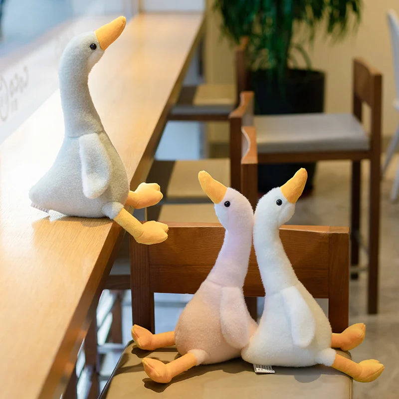 32-90cm Cute Duck Plush Toy Stuffed Animal Big Goose Dolls Large Soft Sleeping Hug Pillow Girl Xmas Birthday Gift