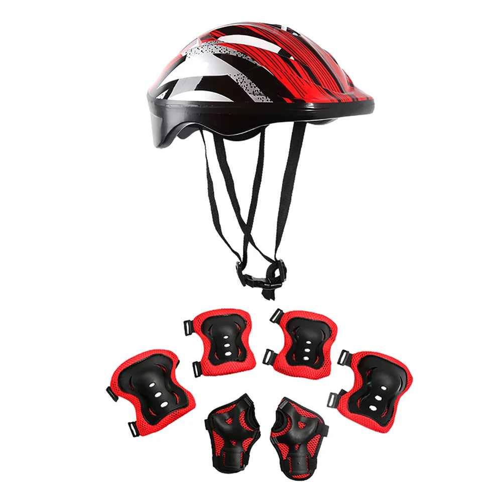 Kids Bike Helmet Protection Gear Set for Toddler Youth,Bicycle Helmet Knee Pads Elbow Pads Wrist Guards for Roller Skate Cycling