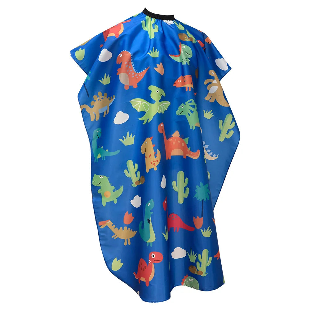 Kids Cartoon Pattern Haircut Styling Gown Salon Hairdressing Cape Barber Shop Household Child Hair Cut Cape Hairdresser Apron