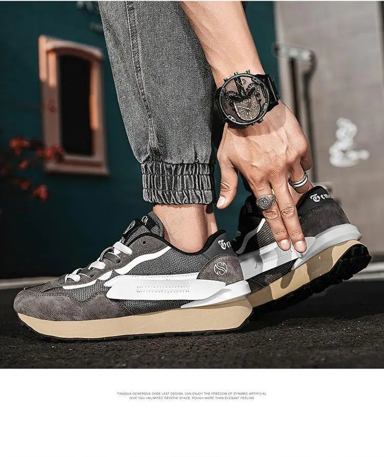 Men Lightweight non-slip walking shoes summer fashion outdoor sports shoes casual comfortable sports shoes