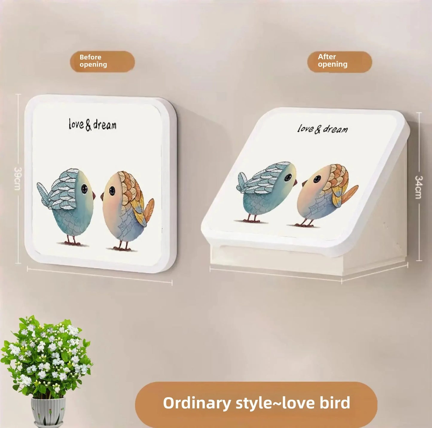 Bathroom Wall Art Storage Box Wardrobe Clothes Hanging Shelf Waterproof No Drilling Foldable Storage Cabinet For Toiletries