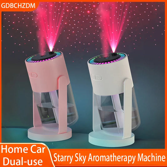 1PC 280ML Air Humidifier Colorful Atmosphere Light Mute Humidification Rotate Creative Colorful Cup Desktop Home Car Humidifier