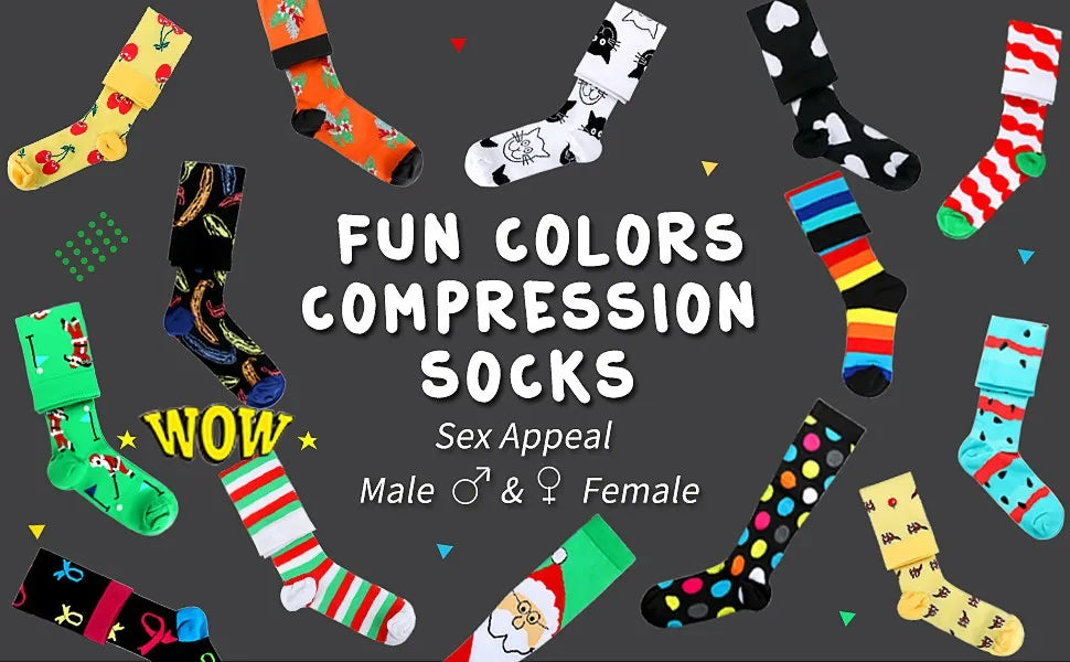 Running Men Women Compression Socks For Football Anti Fatigue Pain Relief 20-30 Mmhg Black Compression Socks Fit For Sport Socks