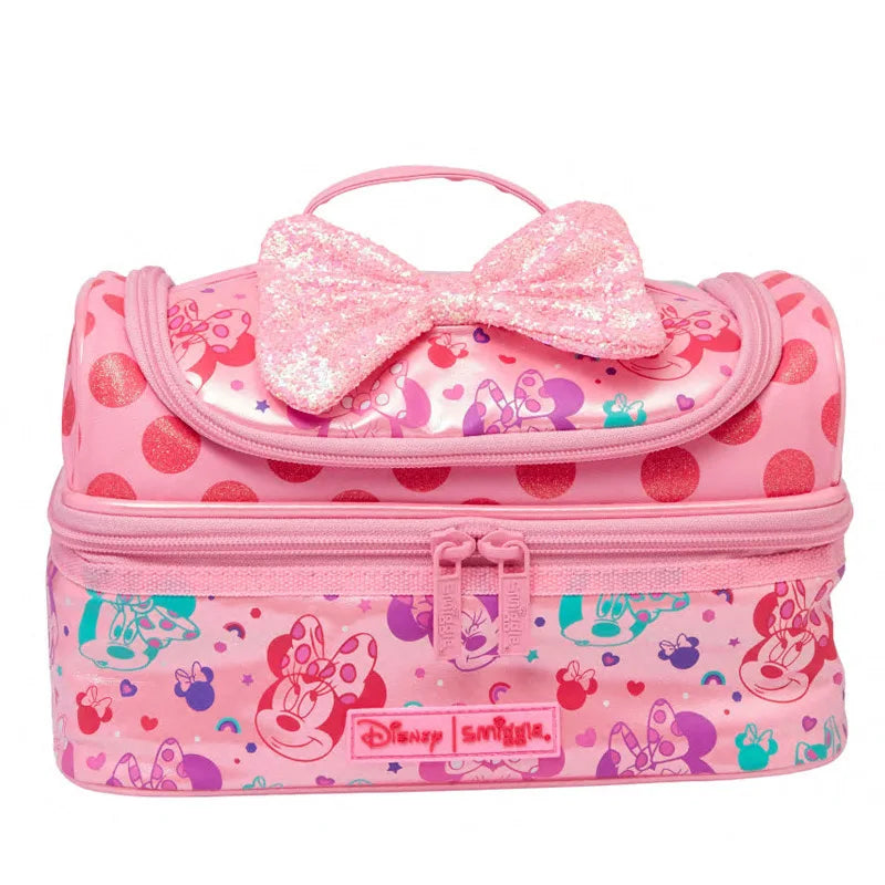 Cartoon Australia Smiggle Disney Minnie Girls Student School Bag Stationery Pen Case Lunch Bag Double Shoulder Backpack Gift