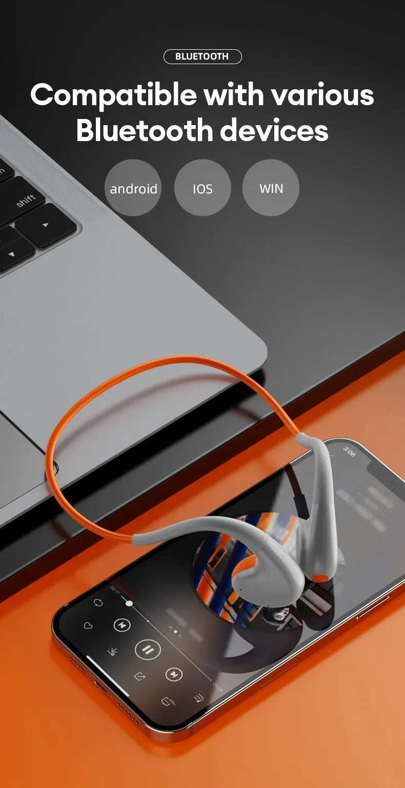 Original Lenovo X7 Air Conduction Headphone Wireless Bluetooth 5.3 Earphones Bone Conduction Sports Headset Outdoor EarHook Mic