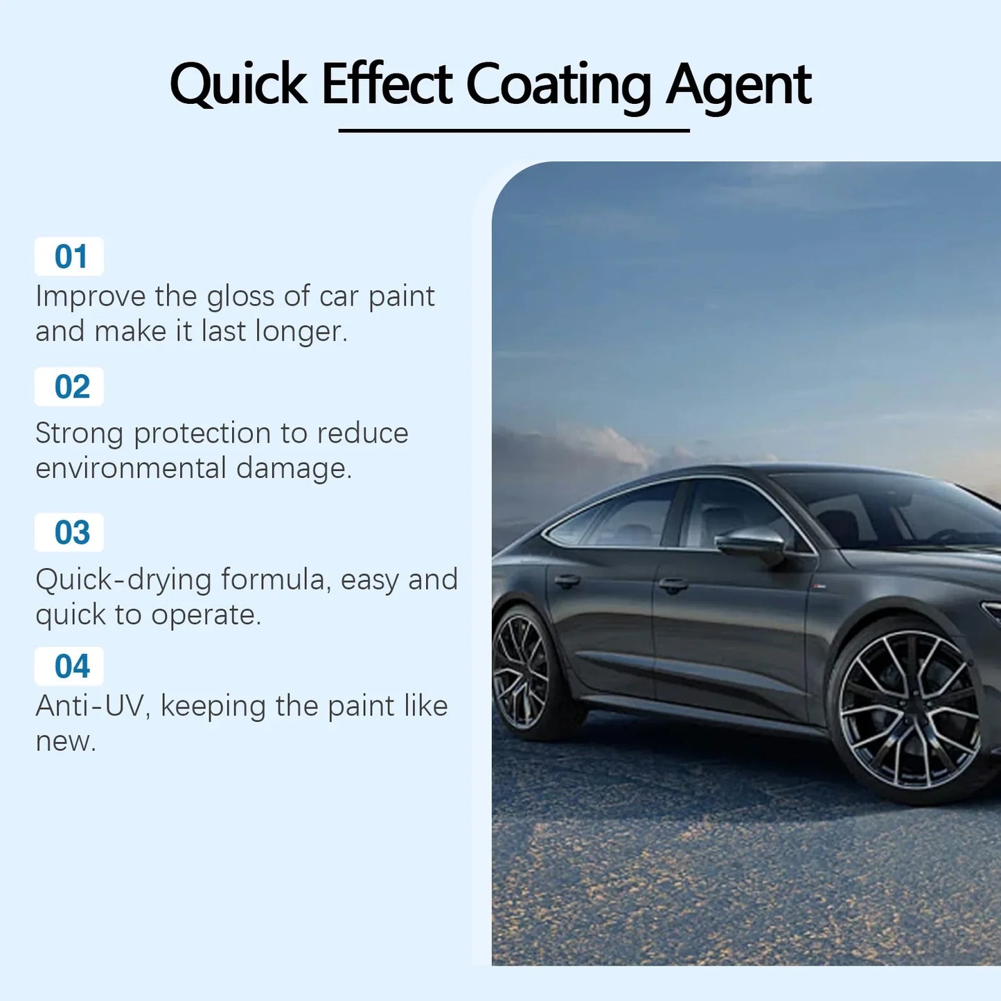 Car Coating Spray Multi-Functional Coating Renewal Agent 120ml Coating Agent Spray High Protection Quick Car Scratch Remover