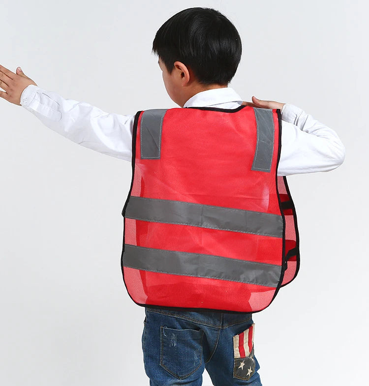 Children Kids Safety Reflective Apron Autumn Winter After School Reflective Warning Apron High Visibility Aprons Reflector
