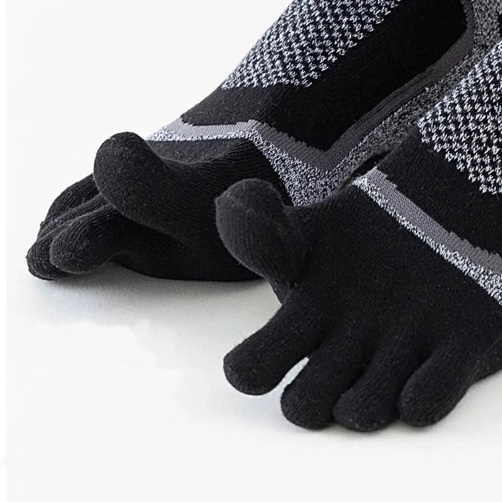 Toe Sport Short Socks Man Thick Compression Mesh Endurable Fitness Bike Run Outdoor Basketball Travel 5 Finger Socks
