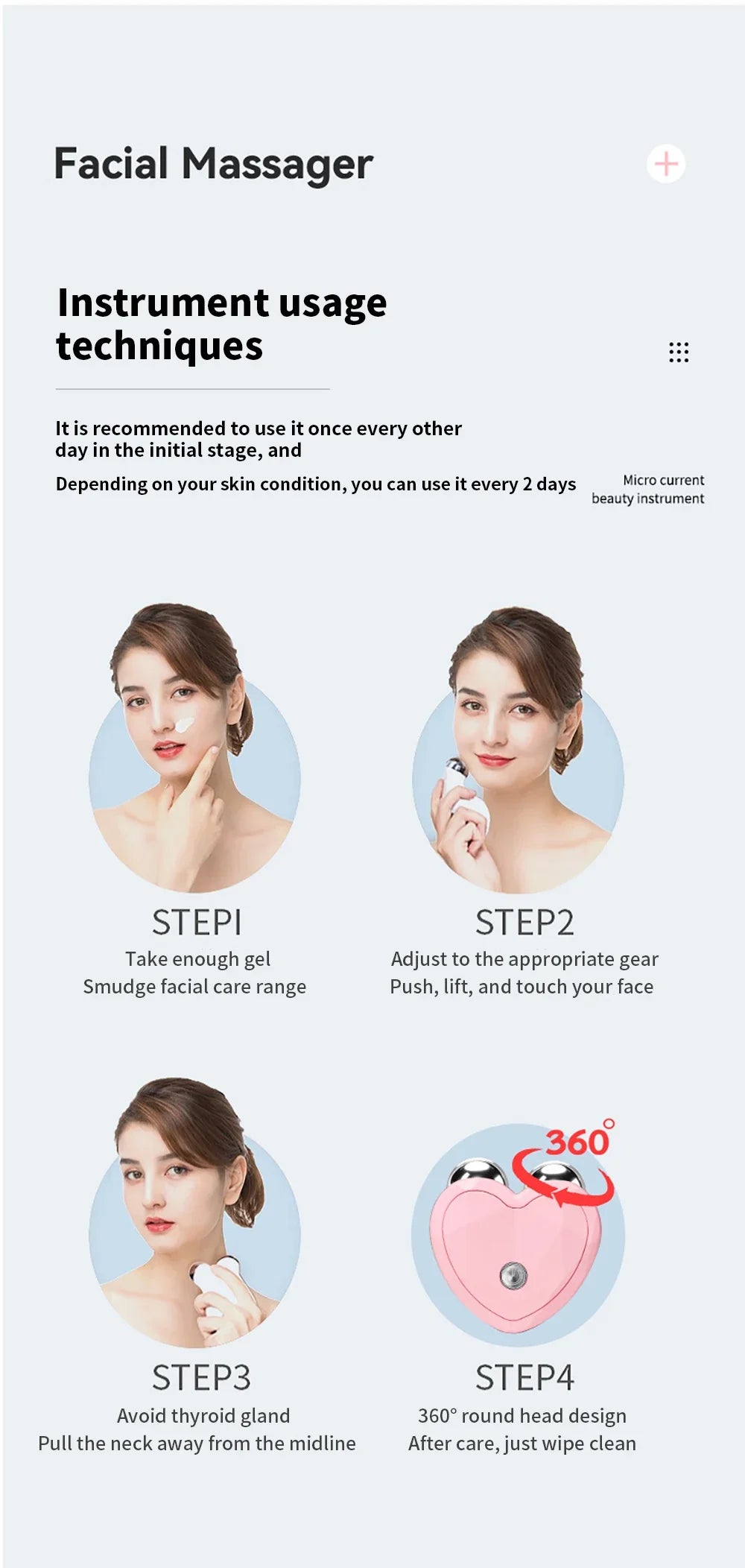 Face Lifting Machine Facial Massager Microcurrent Roller Charging Facial Anti  Skin Tightening Wrinkle Rejuvenation Beauty tool