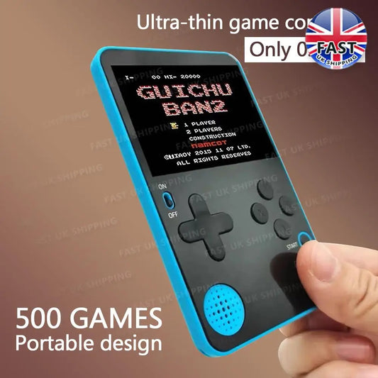 Ultra Thin K10 Retro Video Game Console Built-in 500 Classic Games 2.4 Inch Screen Portable Mini Handhled Game Player Game Boy