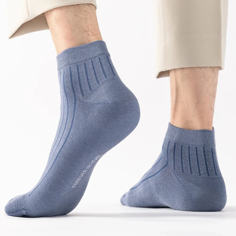 5 Pairs Summer Five Finger Socks for Men Thin Cotton Toe Socks with Separate Fingers Low Cut Ankle Sports Socks high quality