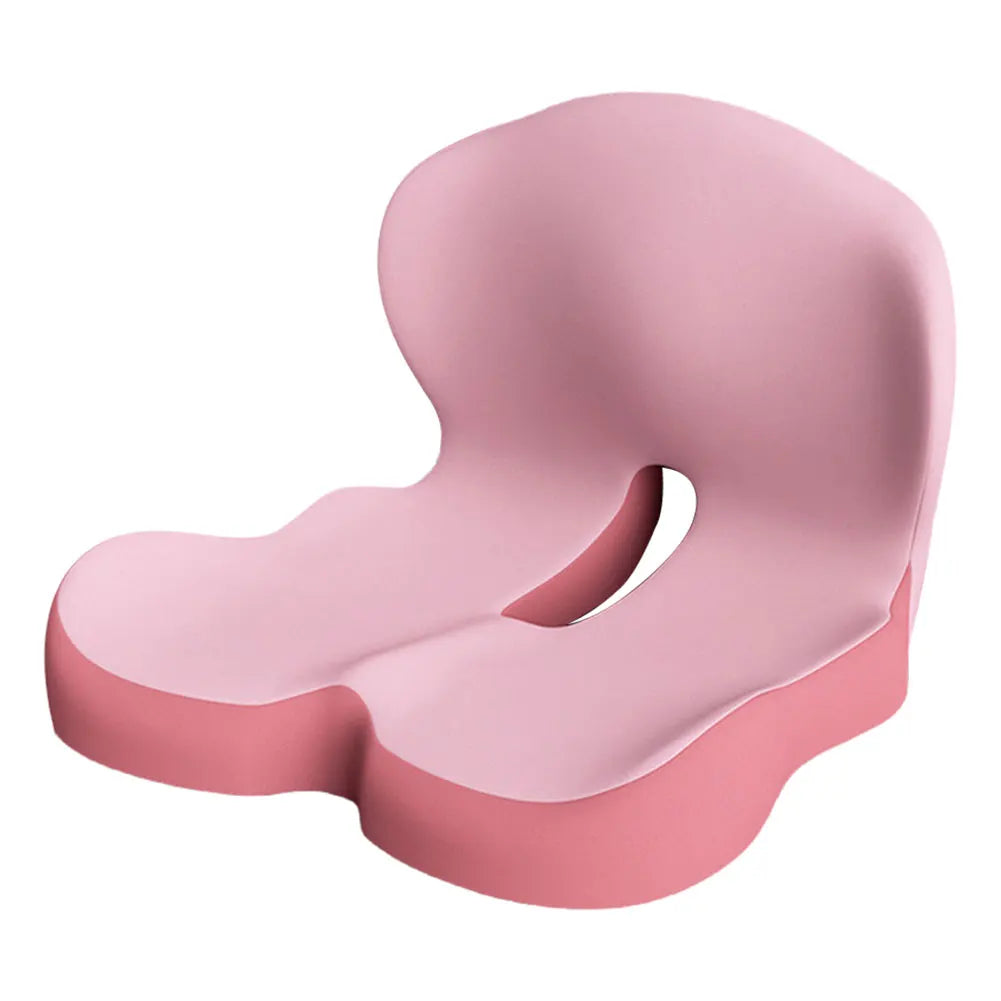 Memory Foam L-Shaped Integrated Office Chair Cushion with Lumbar Support Car Seat Cushion for Office Workers Car Drivers