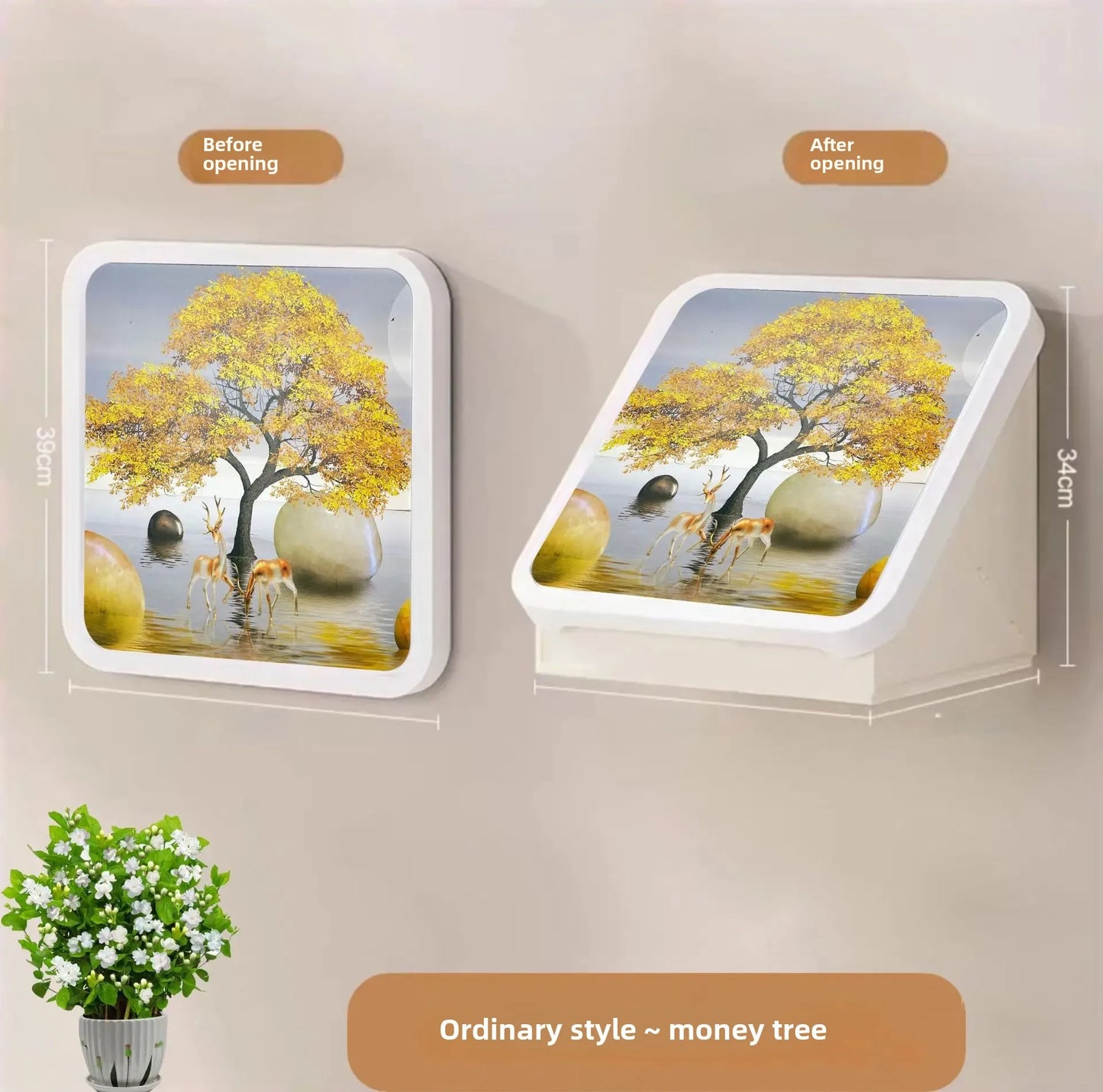 Bathroom Wall Art Storage Box Wardrobe Clothes Hanging Shelf Waterproof No Drilling Foldable Storage Cabinet For Toiletries