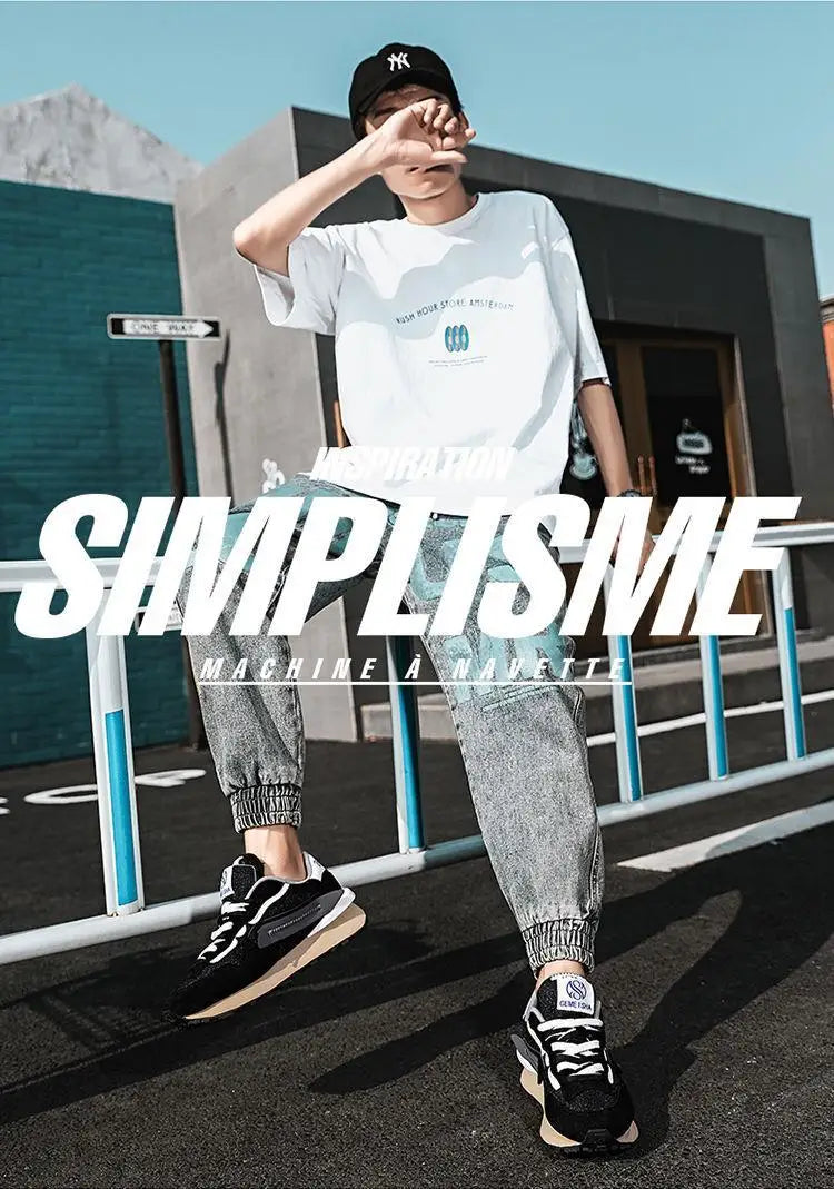 Men Lightweight non-slip walking shoes summer fashion outdoor sports shoes casual comfortable sports shoes