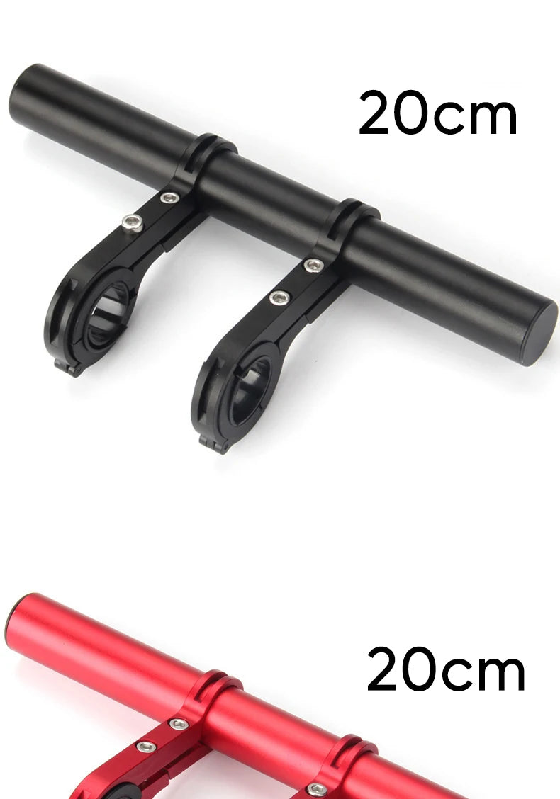10/20/30cm Bicycle Handlebar Extended Bracket MTB Headlight Mount Extented Bar Road Mountain Bike Handlebar Extender Rack Parts
