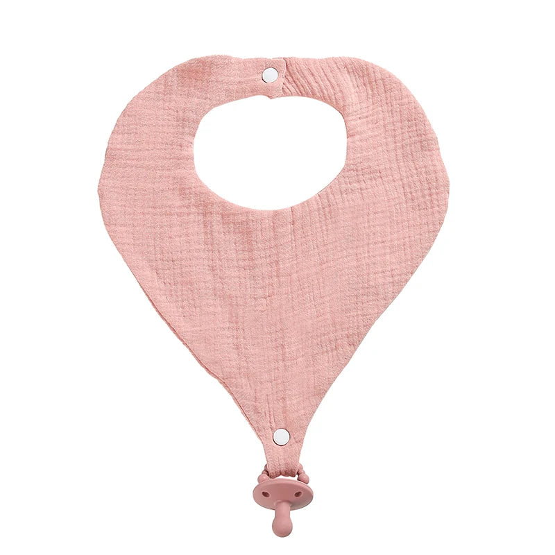 1pcs Baby Bibs Round Newborn Double Cotton Bibs Saliva Towel Baby Feeding Bibs Apron Boys Girls Clothes Kids Children Bandana