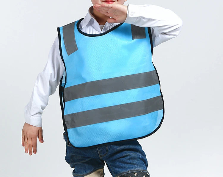Children Kids Safety Reflective Apron Autumn Winter After School Reflective Warning Apron High Visibility Aprons Reflector
