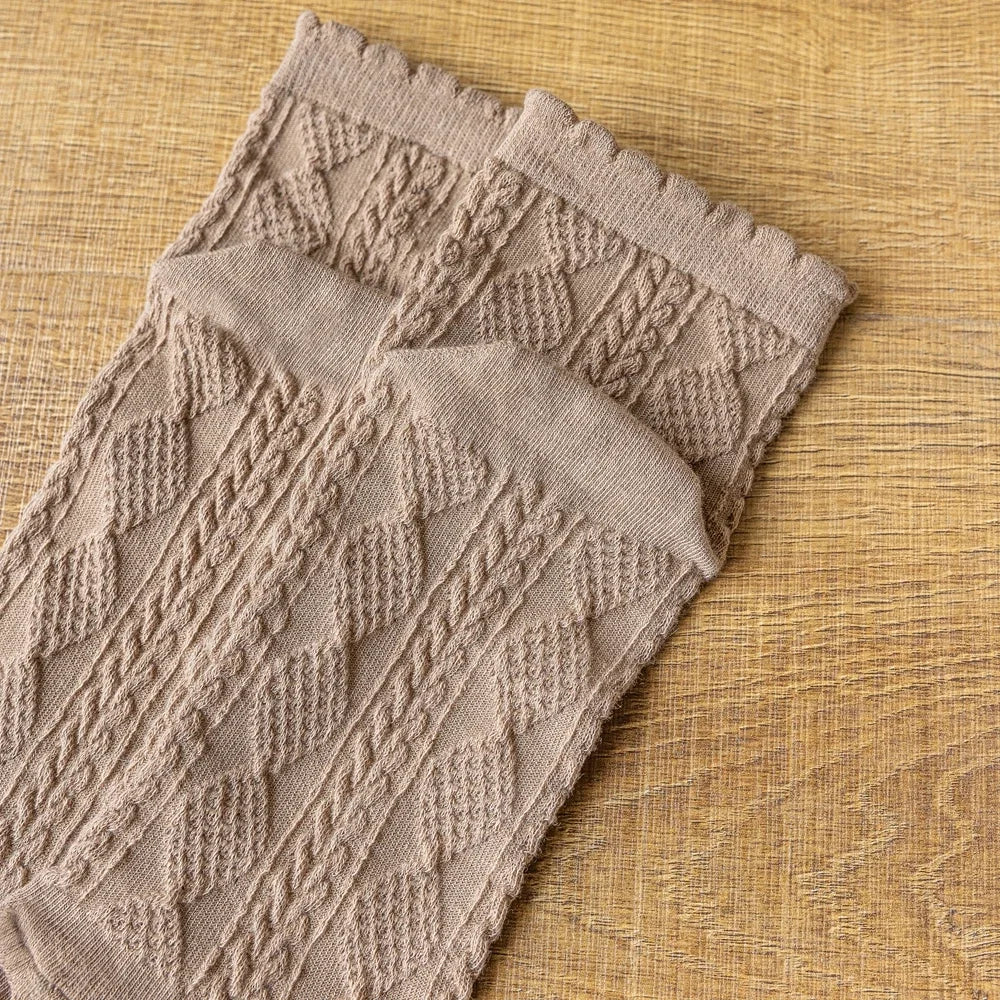 3 Pairs Summer Mesh Toe Socks Women Embroidered Floral Five Finger Socks High Quality Cotton Athletic Socks