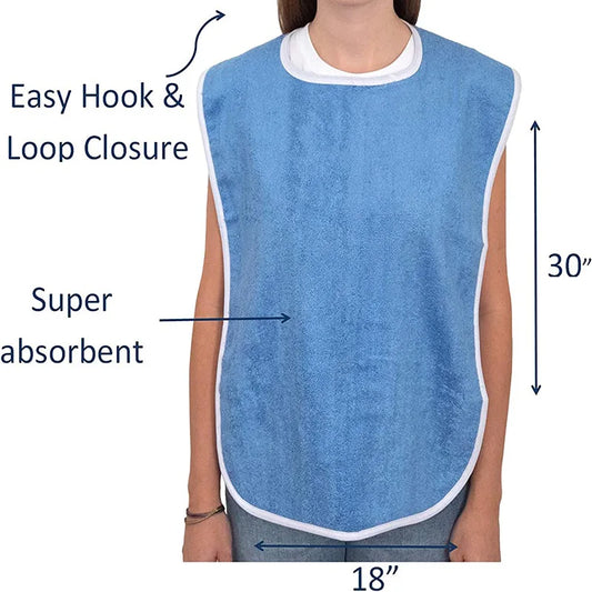 1pcs Stain Resistant Adult Bibs for Men and Women - Perfect for Seniors and a Mess-Free Diet  kitchen kid apron waterproof apron