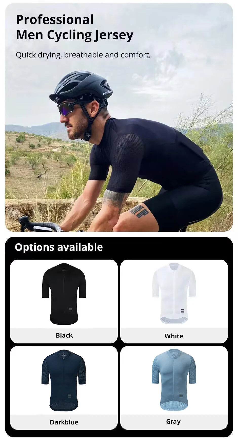 Men Cycling Jersey Short Sleeve Reflective Summer MTB Maillot Shirt Downhill Jersey Pro Team Mountain Bicycle Clothing