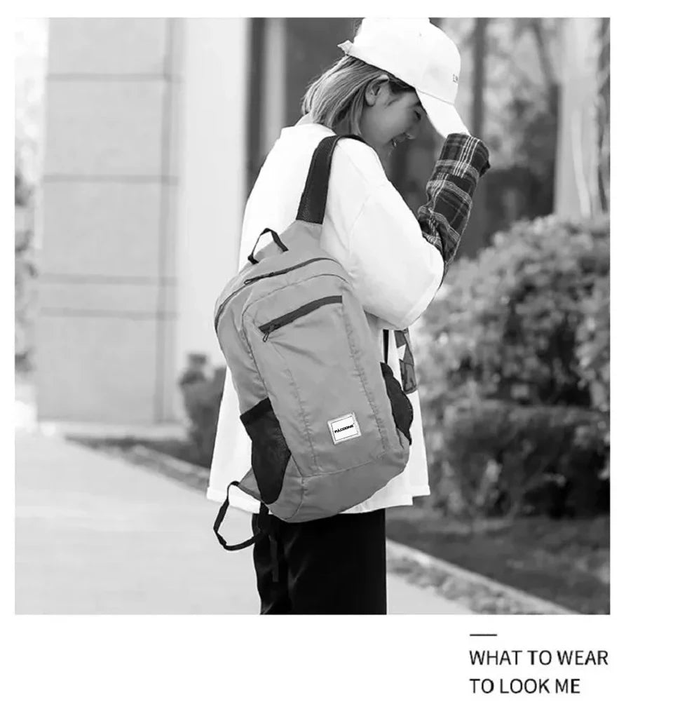 Outdoor Hiking Bag 20L Lightweight Portable Backpack Foldable Waterproof Folding Ultralight Pack for Women Men Travelling Hiking