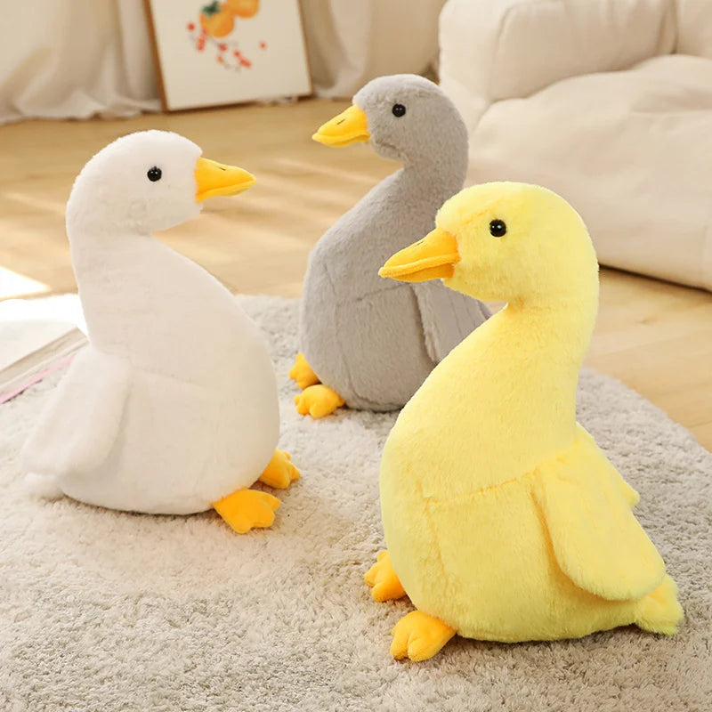 30/40cm Simulation Cartoon Duck Plush Toy Cute Stuffed Animals Yellow Ducks Plushies Doll Lifelike Goose Soft Kids Toys for Girl