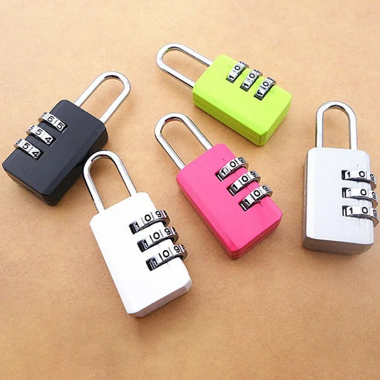 Portable Mini Backpack Zipper Password Lock Travel Luggage Padlock Security Protect For Dormitory Cabinet Locker Drawer Bag