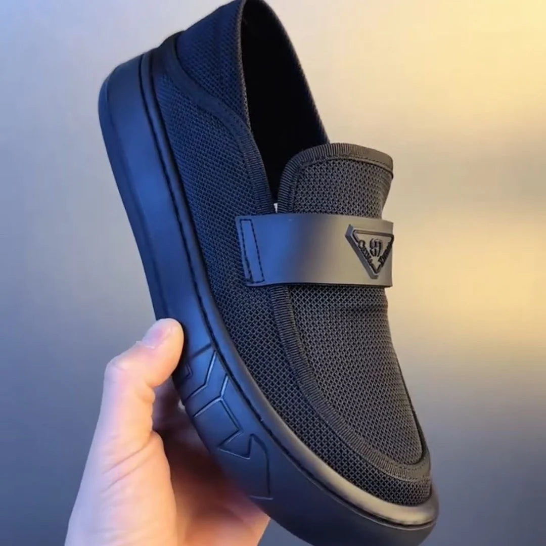 2025 Men's Slip-On Breathable Mesh Skate Shoes Ultra-Light Low-Top Casual Sneakers Trendy Minimalist Comfort Footwear for Men