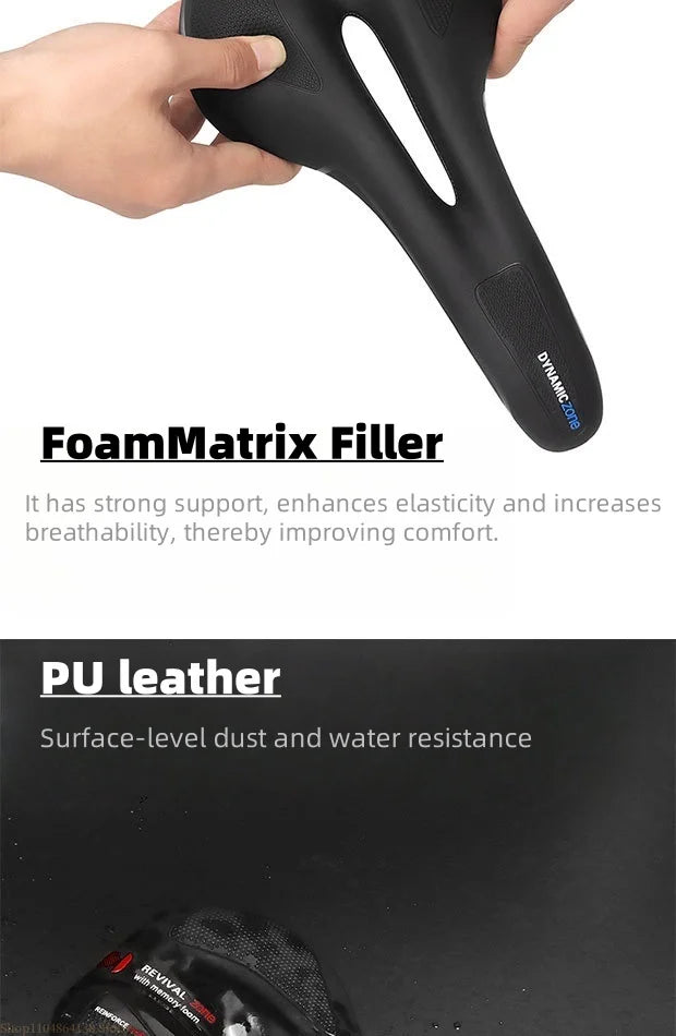 Bicycle seat pad thickened and waterproof universal mountain road seat pad shock-absorbing ball model charging tail light design