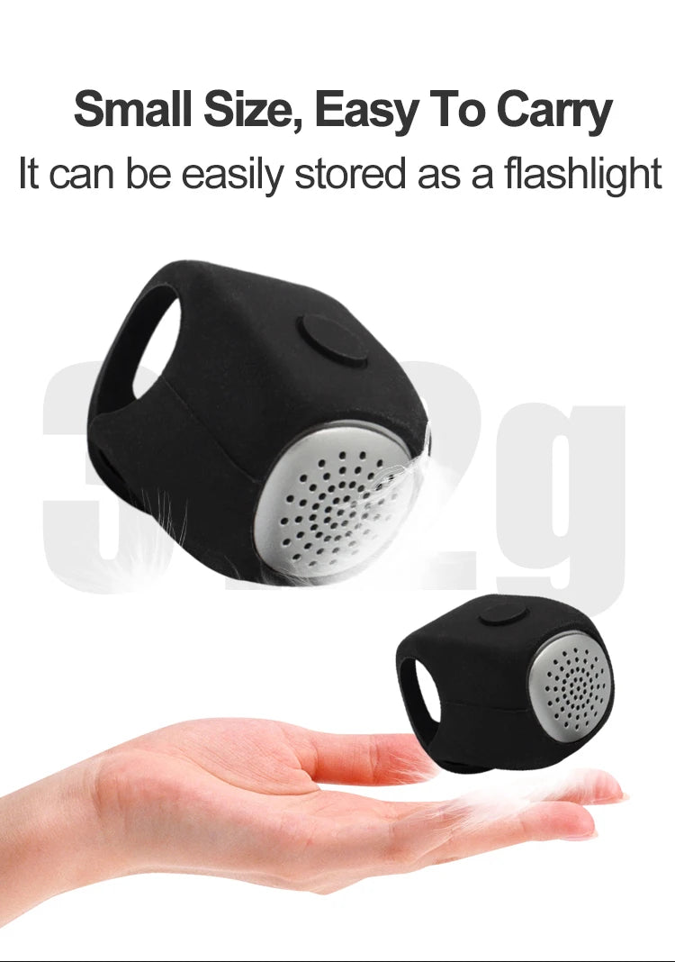 Electric Bicycle Bell Bike Horn 3 Sound Mode Motorcycle Warning Horn MTB Road Cycling Handlebar Bells Loud Bell for Safe Riding
