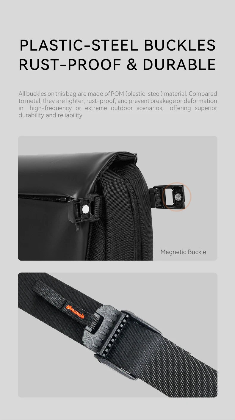 ReeYee A6 4.5L Large Sling Bag, Durable Cordura Waterproof Crossbody Pack, Smart Organization Anti-Theft Shoulder Bag