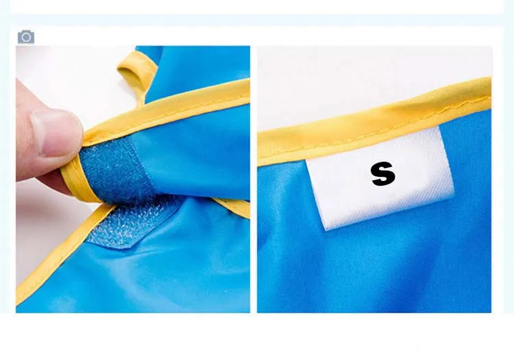 Customized School Name LOGO 2-13 Years Old Kid Children's Painting Art Waterproof Kindergarten Restaurant Anti-fouling Apron