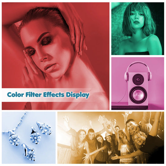 12pcs Universal Camera Flash Gels Lighting Filters Color Correction Filter Kit for Speedlight Easy Installation