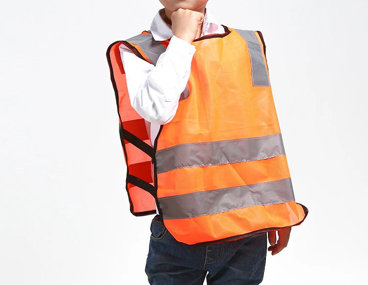 Children Kids Safety Reflective Apron Autumn Winter After School Reflective Warning Apron High Visibility Aprons Reflector