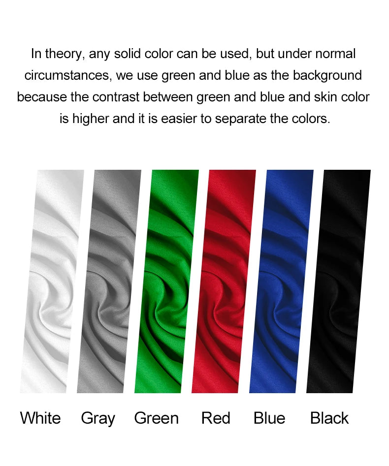 Wall Mounted Background For Photography Backdrop Cloth Studio Video Fond Photo White/Black Green Screen Muslin Shooting Paper