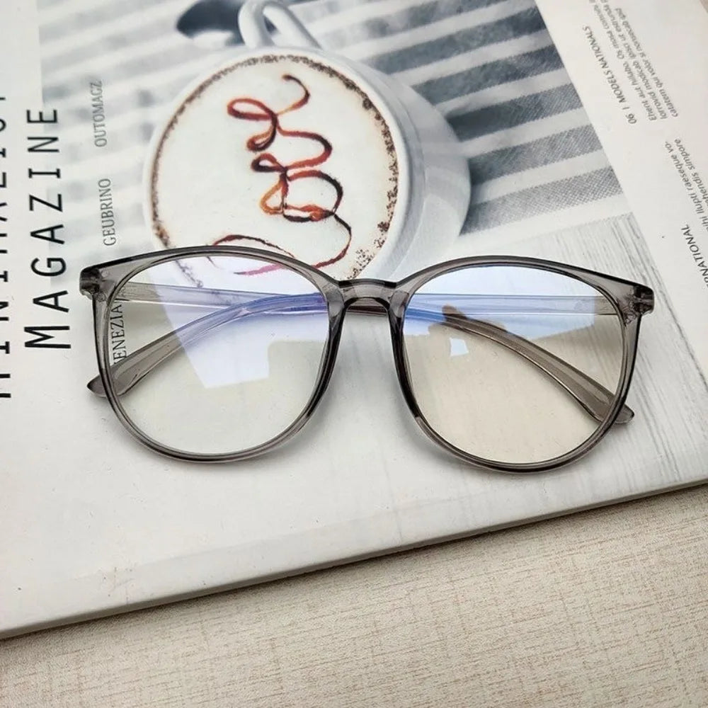 Anti-blue Light Optical Glasses Unisex Retro Ultra-light Large Square Frame Eyewear