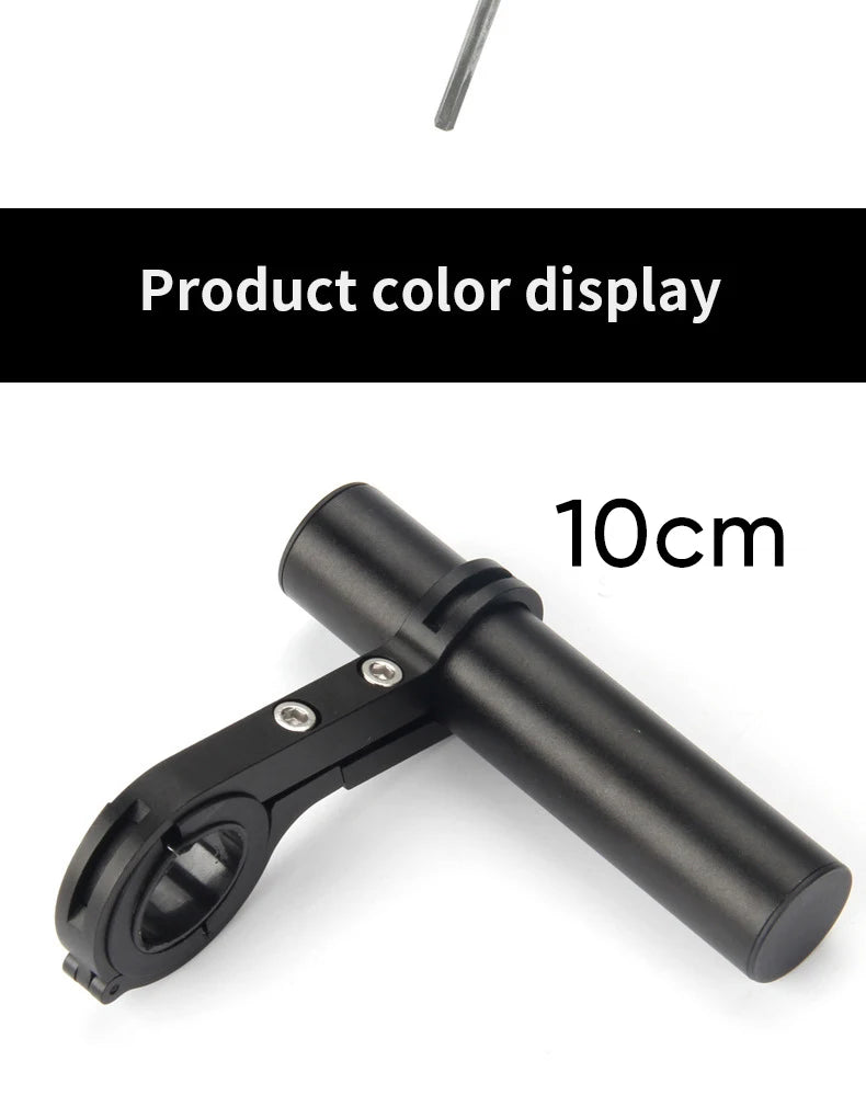 10/20/30cm Bicycle Handlebar Extended Bracket MTB Headlight Mount Extented Bar Road Mountain Bike Handlebar Extender Rack Parts