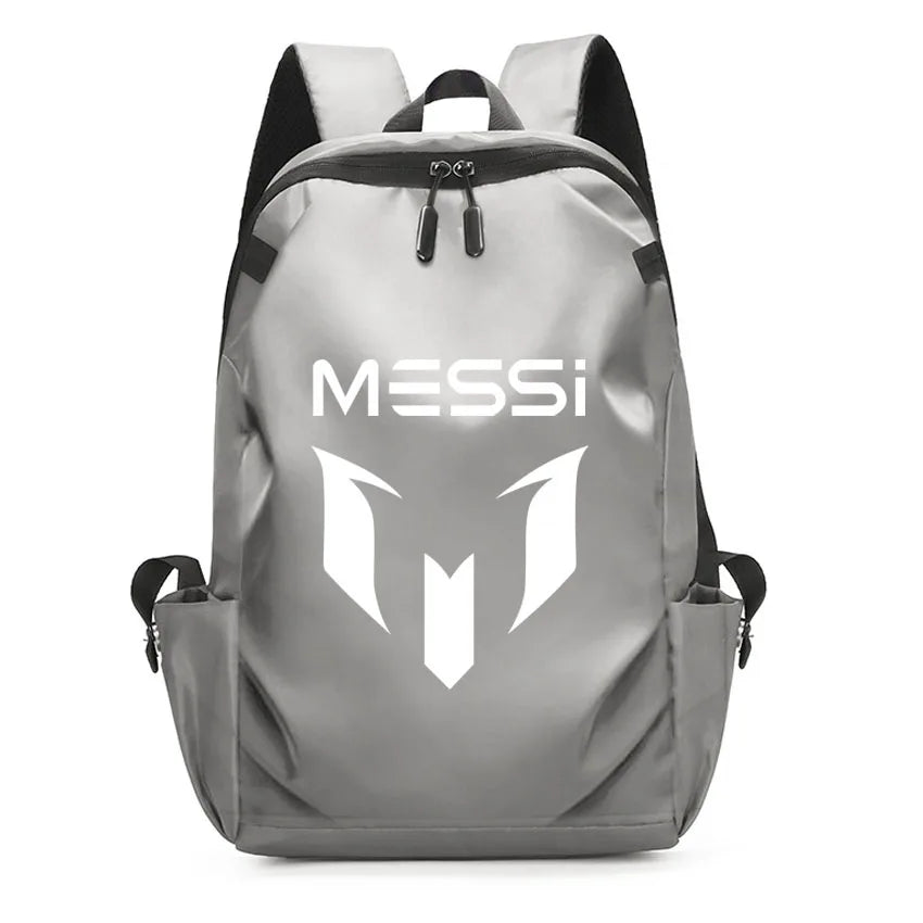 Football Super Stars MESSI Backpack Boy Girl Unisex College Student Backpack Women Men Laptop Teens Student USB Port Rucksack