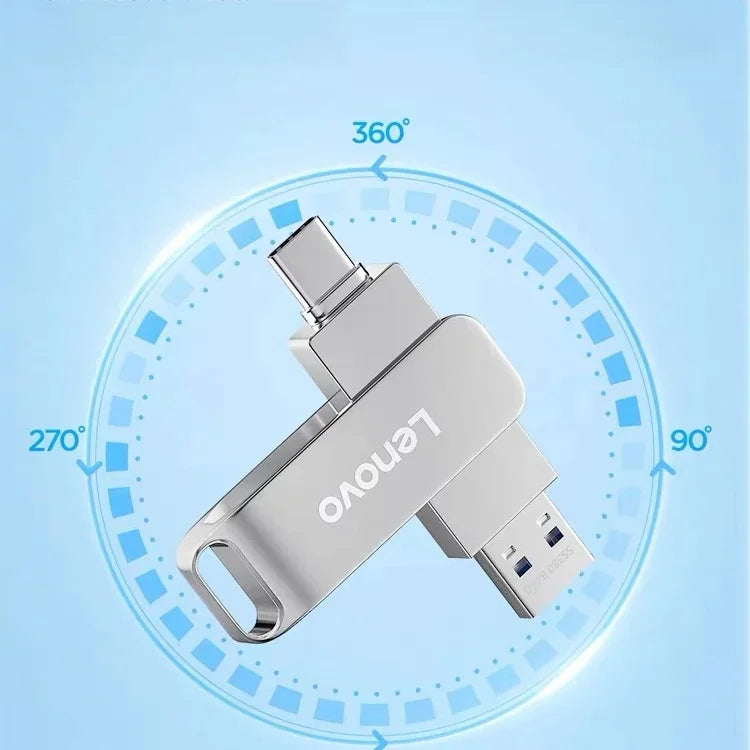 Lenovo Type C USB Flash Drives 2TB Pendrive USB 3.0 Interface Pen Drive OTC Large Capacity 16TB U Disk Memory Stick For Phone PC