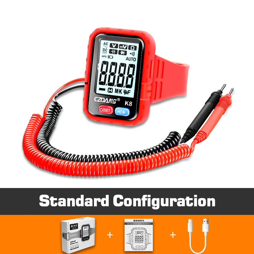 NASAN Digital Multimeter AC/DC Meter Voltage Resistance Meter Electrician LCD Backlight Test Professional Electrical Tester Tool