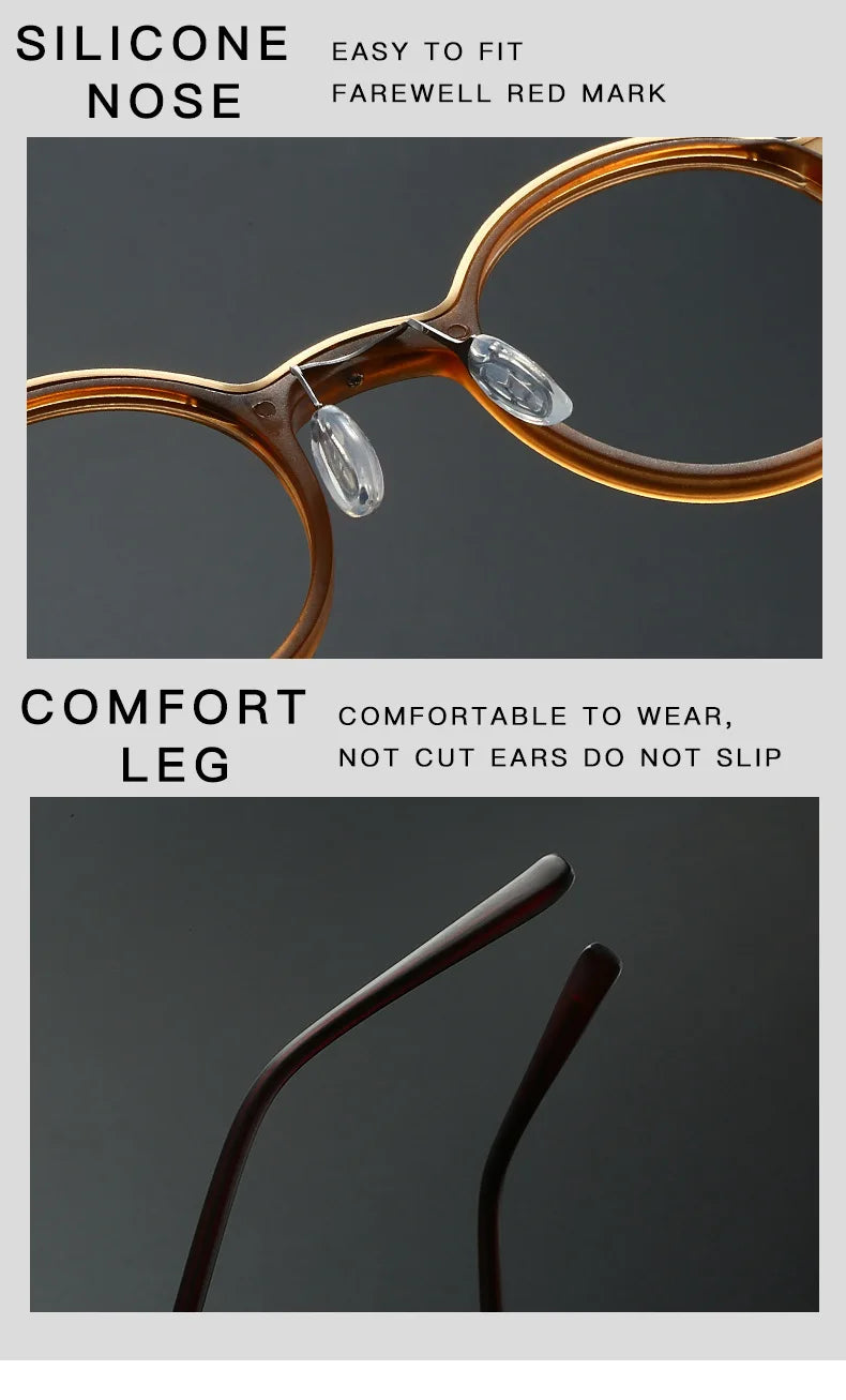 New Brand Design Men's Retro Round Reading Glasses Anti Blue Light Presbyopic Glasses Diopter +100 +150 +200 +250 +300 +350 +400