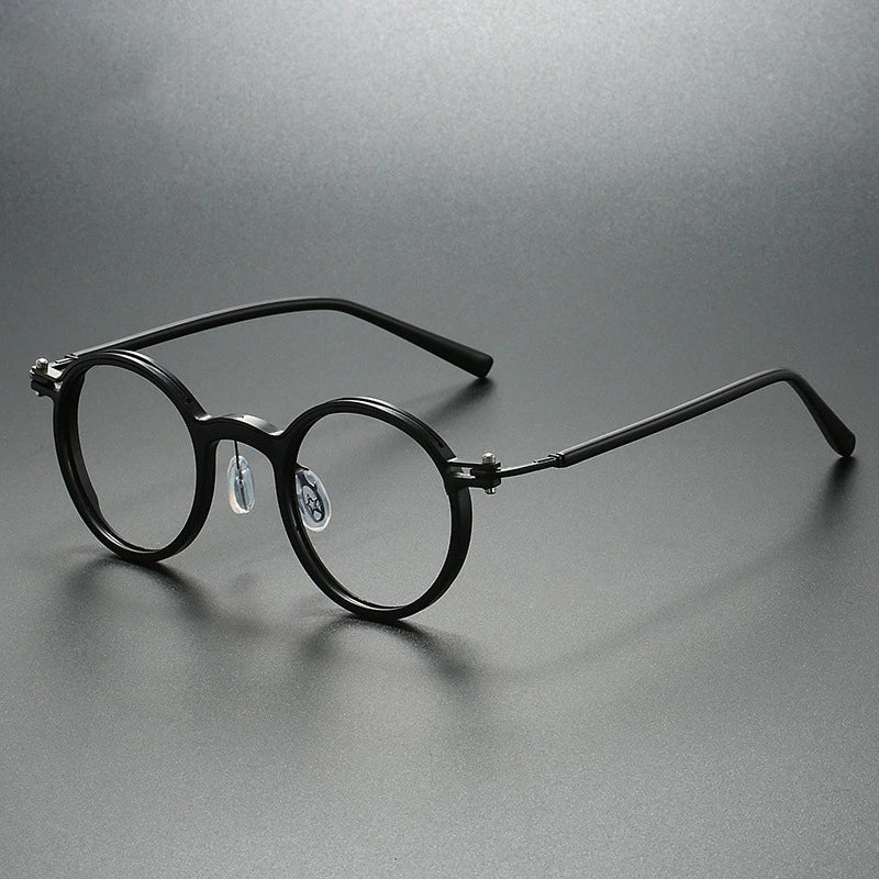 New Brand Design Men's Retro Round Reading Glasses Anti Blue Light Presbyopic Glasses Diopter +100 +150 +200 +250 +300 +350 +400