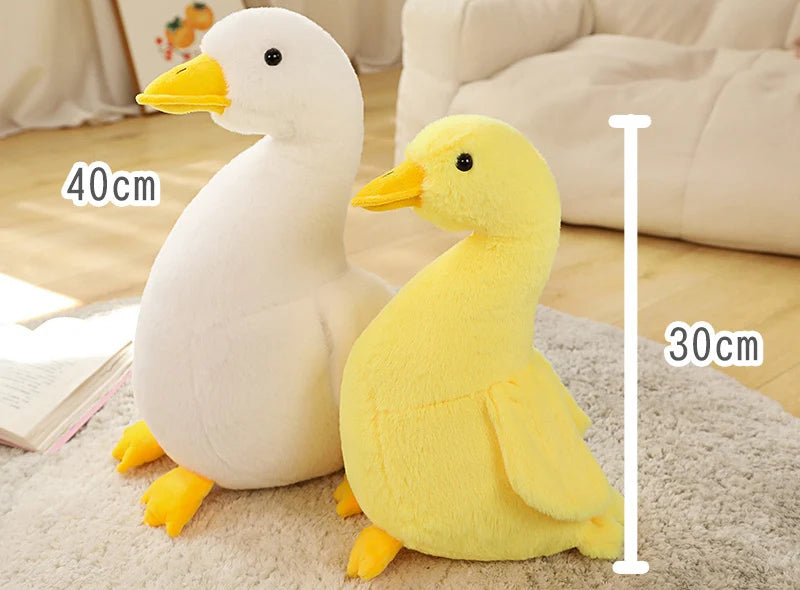 30/40cm Simulation Cartoon Duck Plush Toy Cute Stuffed Animals Yellow Ducks Plushies Doll Lifelike Goose Soft Kids Toys for Girl